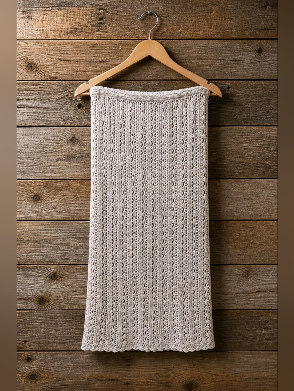 ROXY NWT Cream Cotton Crochet Midi Flirty Skirt Sz XL